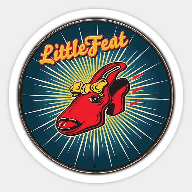 Little Feat drumhead Sticker by JumpCut